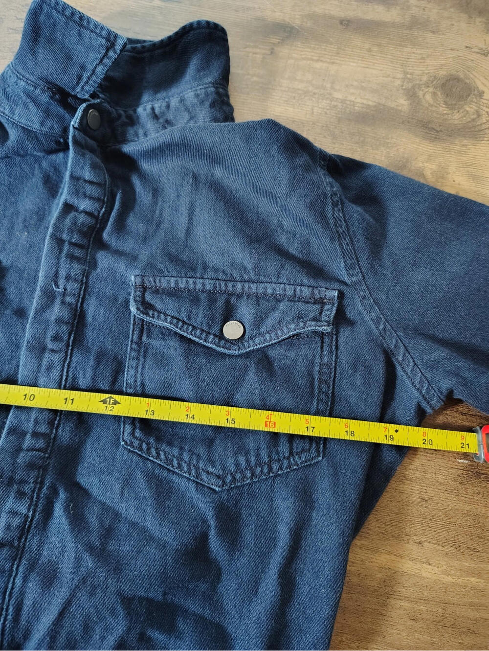 Women Denim Jean Romper Jumpsuit  Pull Bear Long Sleve 100 Cotton Dark Pantsuit - Picture 6 of 9